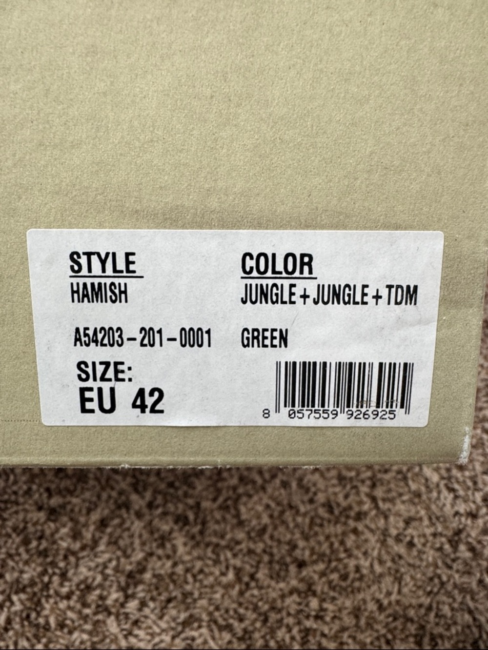 Hamish Boots- Green Jungle Print (EU 42)